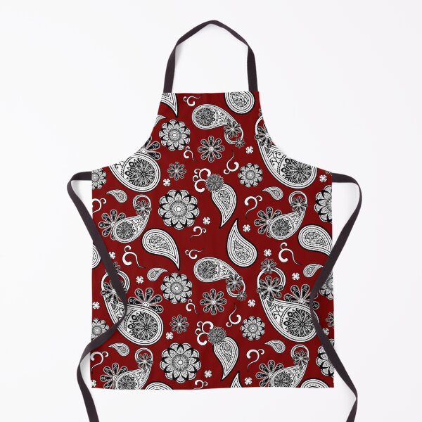 Item preview, Red and White Paisley Seamless Pattern , An intricate and rich seamless vector pattern featuring traditional Kashmiri/Indian paisley motifs (buta) and detailed mandala-style floral elements (flowers) designed and sold by HeartNJoyStudio.