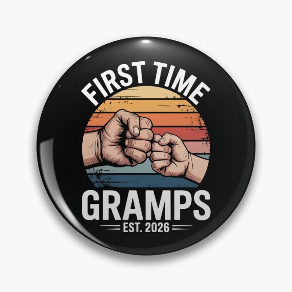 Item preview, First Time Gramps Est 2026 Retro Fist Bump New Grandpa Design designed and sold by Gogetgiggles.