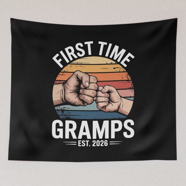 Item preview, First Time Gramps Est 2026 Retro Fist Bump New Grandpa Design designed and sold by Gogetgiggles.
