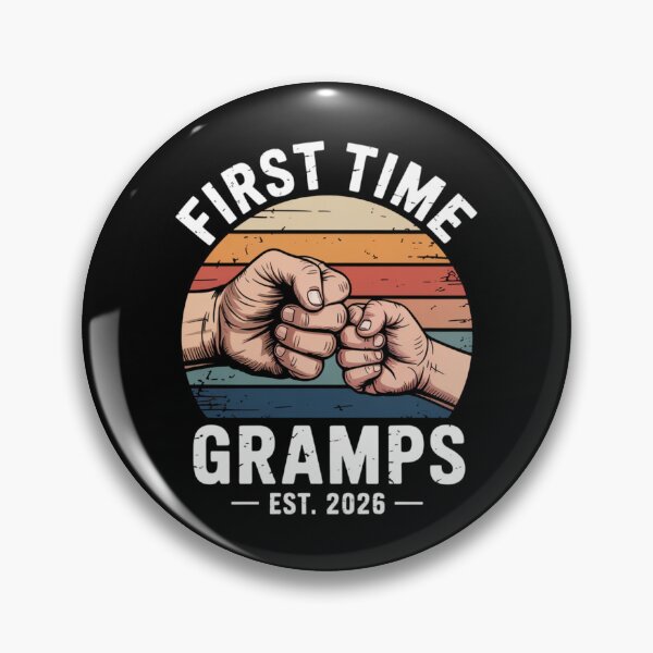 Item preview, First Time Gramps Est 2026 Retro Fist Bump New Grandpa Design designed and sold by Gogetgiggles.