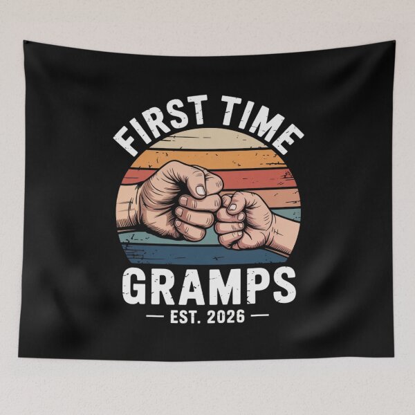 Item preview, First Time Gramps Est 2026 Retro Fist Bump New Grandpa Design designed and sold by Gogetgiggles.