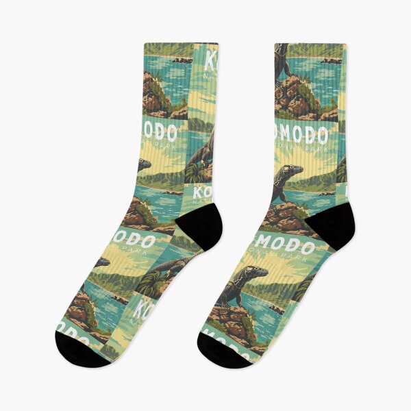 Item preview, Komodo National Park, Indonesia, Vintage Art Travel Landscape designed and sold by MaateoDesign.
