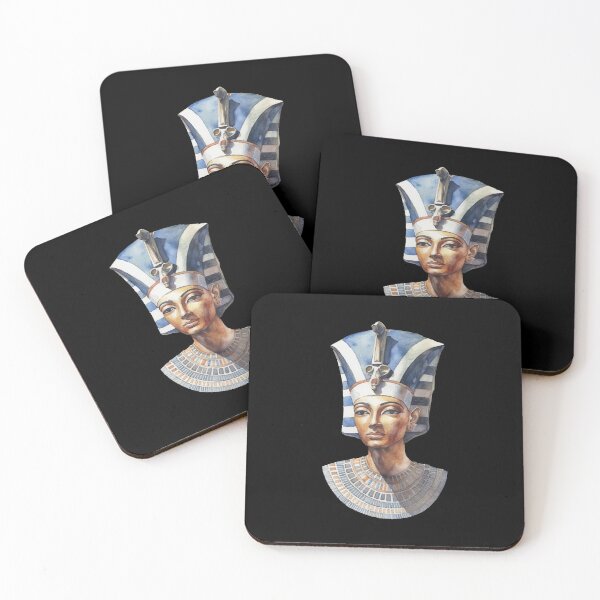 Item preview, Queen Nefertiti Bust Watercolor Art | Ancient Egyptian Beauty designed and sold by ZentroShop.