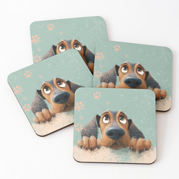 Item preview, Bavarian Mountain Hound Peeking over Wall 02 designed and sold by Elisabeth Lucas.