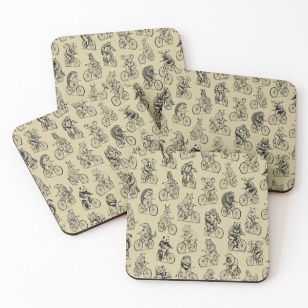 Item preview, Cycling Bicycle Cyclist Wild Animals Animal Pattern designed and sold by GrandeDuc.