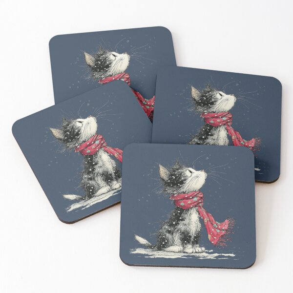 Item preview, Winter Cat in Scarf designed and sold by MarigoldandLily.