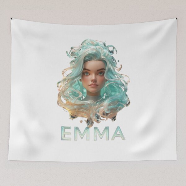 Item preview, Emma – 3D Female Aquarius Illustration designed and sold by AlexLineArt.
