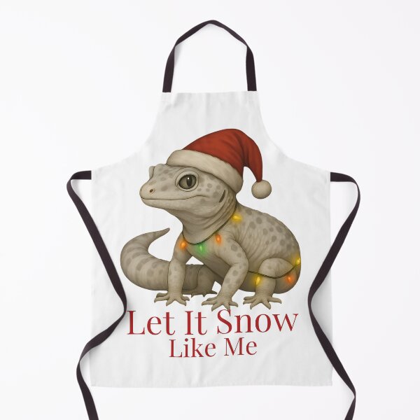 Item preview, Let It Snow Like Me – Snow Leopard Gecko Christmas designed and sold by SVALANART.