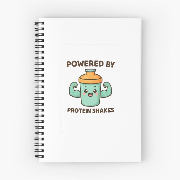 Item preview, Powered by Protein Shakes - Kawaii Gym Shaker designed and sold by FitButFunny.