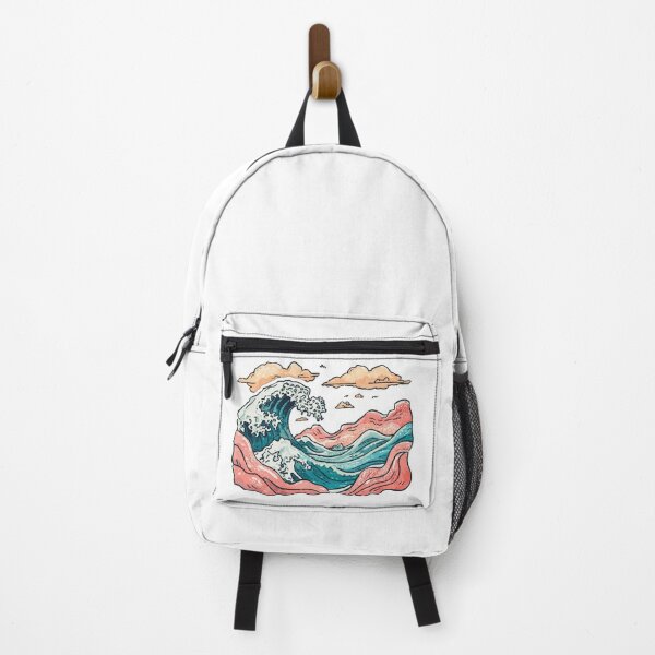 Item preview, Retro Ocean Wave Illustration – Vintage Surf Art Landscape designed and sold by MindLena.