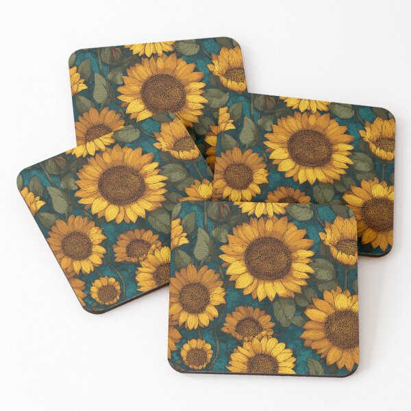Item preview, Sunflower pattern – Cheerful floral style designed and sold by drizzd.