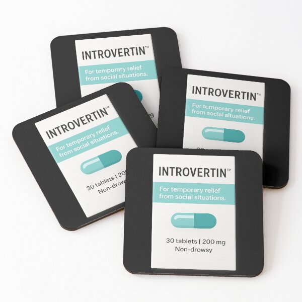 Item preview, Introvertin™ – For Socially Overloaded Humans Mental Health Humor designed and sold by pharmafeels.
