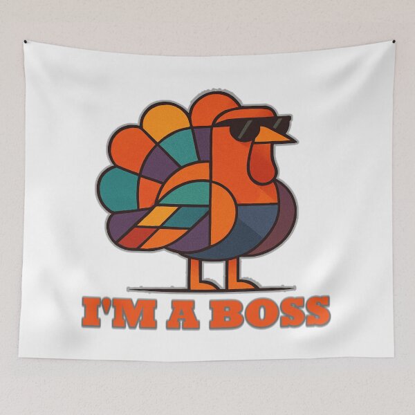 Item preview, Geometric turkey on a leader's level, bold abstract art designed and sold by Ach&Koor.
