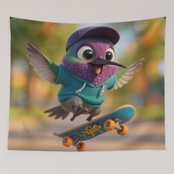Item preview, Skater Costa’s Hummingbird designed and sold by Sillytoe.