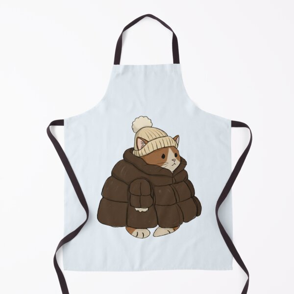 Item preview, Puffer Jacket White Kitten Brown designed and sold by trutut.