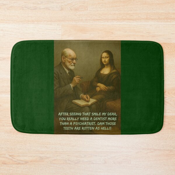 Item preview, Freud determines why Mona will not smile designed and sold by Halifaxartguy.