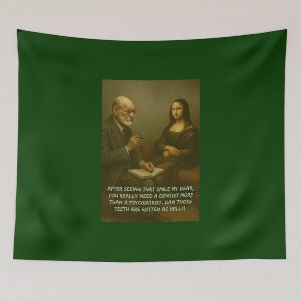 Item preview, Freud determines why Mona will not smile designed and sold by Halifaxartguy.