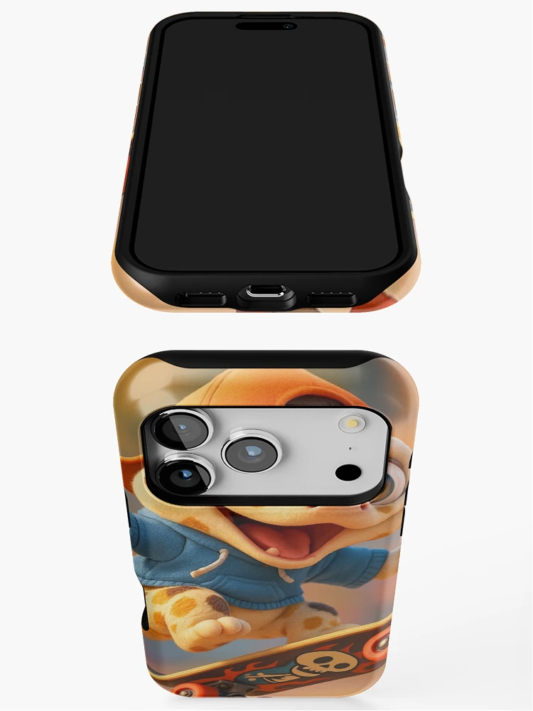 Thumbnail 3 of 4, iPhone Case, Skater Cow Reticulated Python designed and sold by Sillytoe.