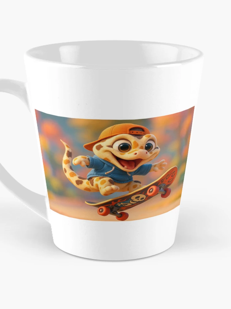 Thumbnail 3 of 4, Coffee Mug, Skater Cow Reticulated Python designed and sold by Sillytoe.