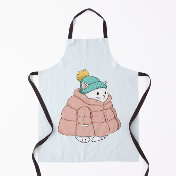 Item preview, Puffer Jacket White Kitten Pink designed and sold by trutut.