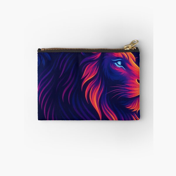 Item preview, Neon Lion Vaporwave Cyber Art designed and sold by GolabMagic.