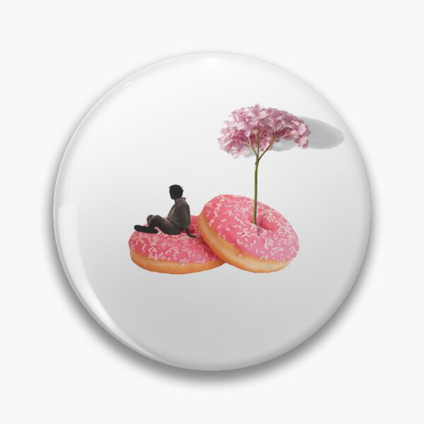 Item preview, Surreal Donut Art Print: Pink Floral Aesthetic Collage designed and sold by ElizabethCoelho.