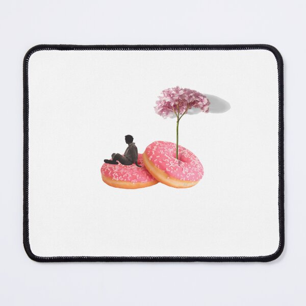 Item preview, Surreal Donut Art Print: Pink Floral Aesthetic Collage designed and sold by ElizabethCoelho.