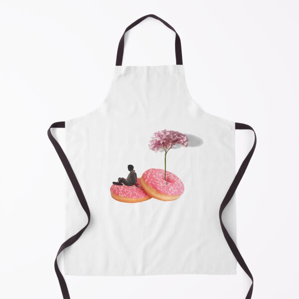 Item preview, Surreal Donut Art Print: Pink Floral Aesthetic Collage designed and sold by ElizabethCoelho.