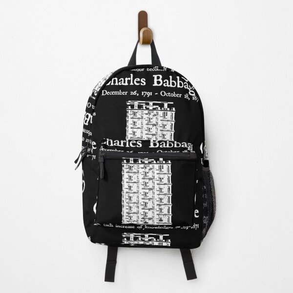 Item preview, Nerdy Vintage Charles Babbage Math Science Teacher White Text designed and sold by MathWare MathClips.