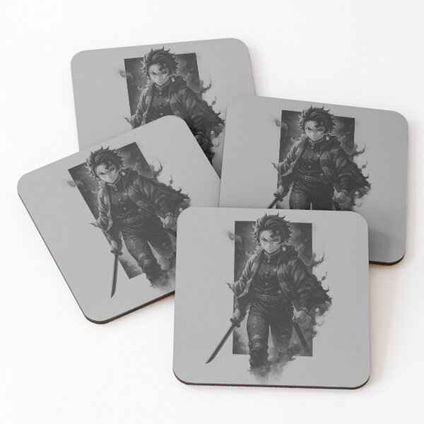 Item preview, Demon-Slaying Swordsman Aesthetic – Dark Monochrome Anime Warrior Illustration designed and sold by AnimeFlash_0.