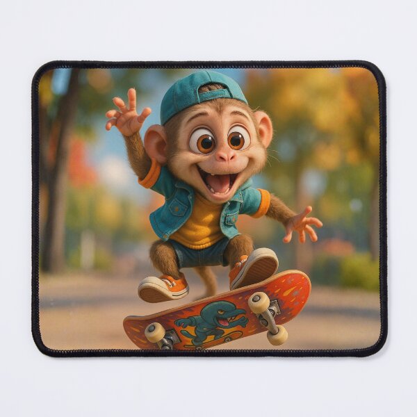 Item preview, Skater Crab-Eating Macaque 1 designed and sold by Sillytoe.