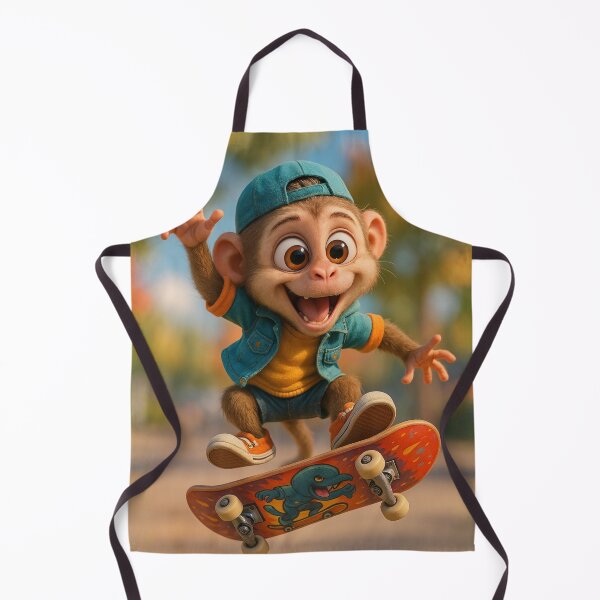 Item preview, Skater Crab-Eating Macaque 1 designed and sold by Sillytoe.
