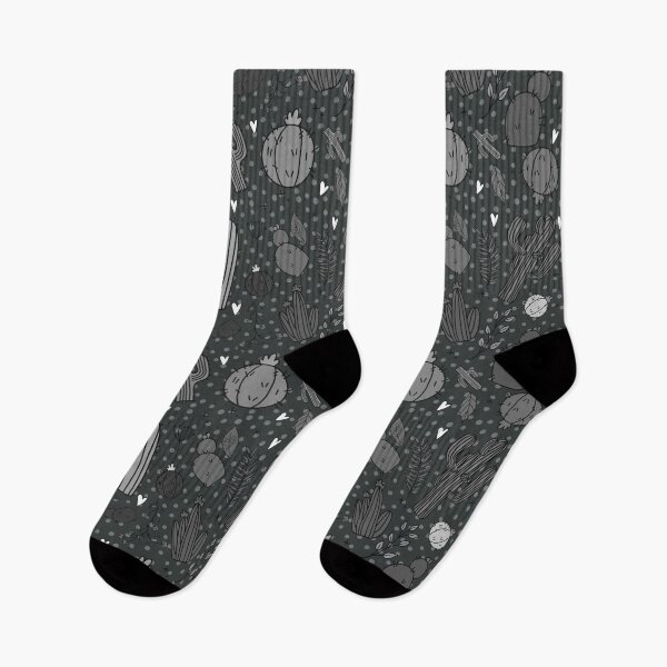 Item preview, Greyscale Cactus Pattern – Minimal Desert Line Art Design designed and sold by annebmeadows.