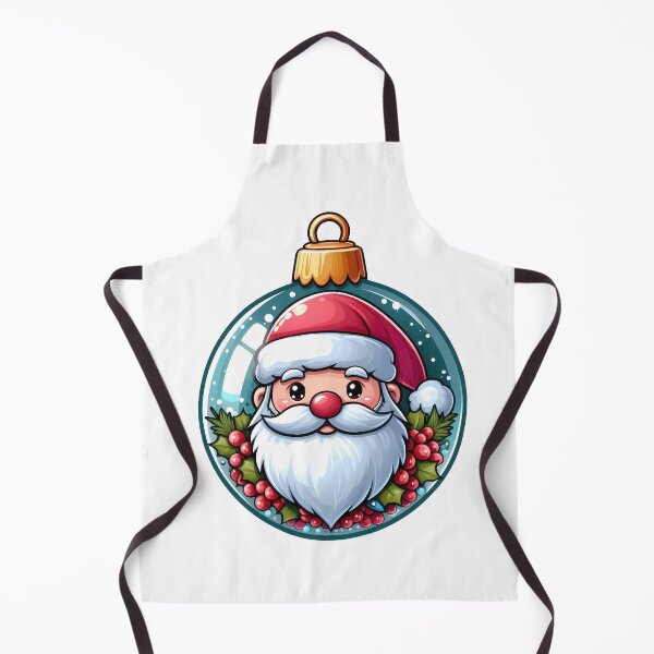 Item preview, Cute Santa Claus in a Blue Christmas Ornament designed and sold by Art-Arcade6.