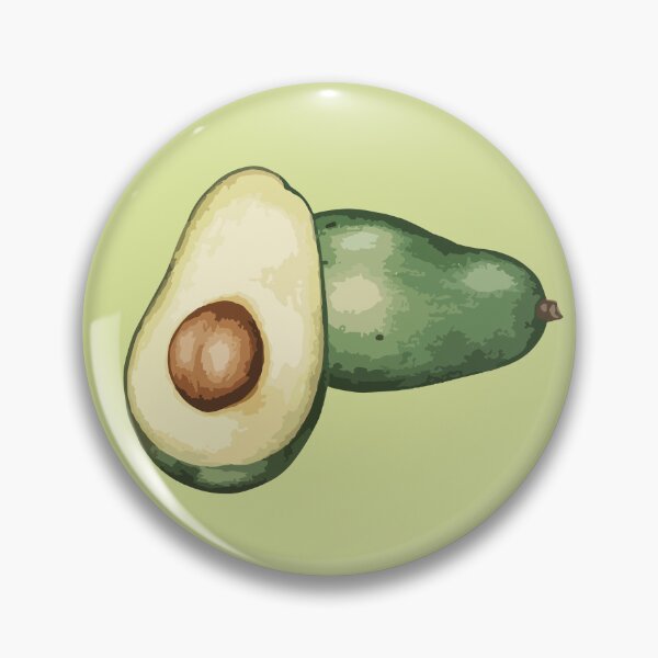 Item preview, Avocado Illustration – Minimal Green Fruit Art designed and sold by LOUBNEY.