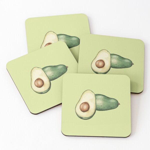 Item preview, Avocado Illustration – Minimal Green Fruit Art designed and sold by LOUBNEY.