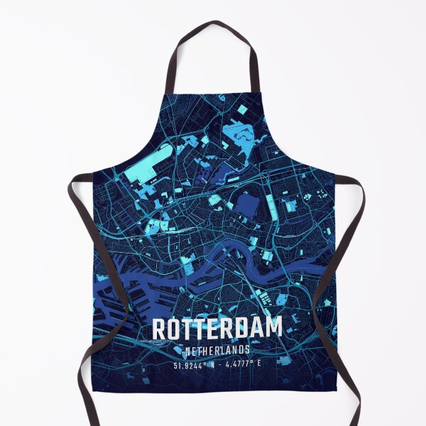 Item preview, Rotterdam Midnight City Map designed and sold by HomeLivingCo.