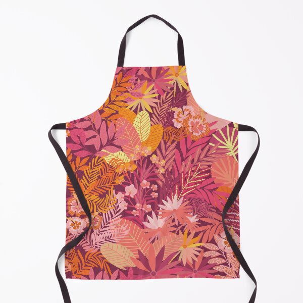 Item preview, Hot Tropics | Joyous Jungle | Bright leaves and flowers designed and sold by Annette Chabidon Studio.