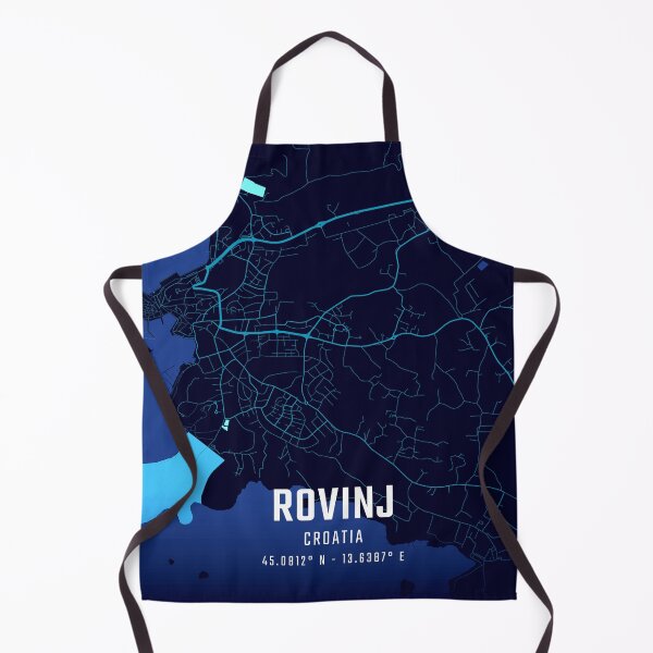 Item preview, Rovinj Midnight City Map designed and sold by HomeLivingCo.