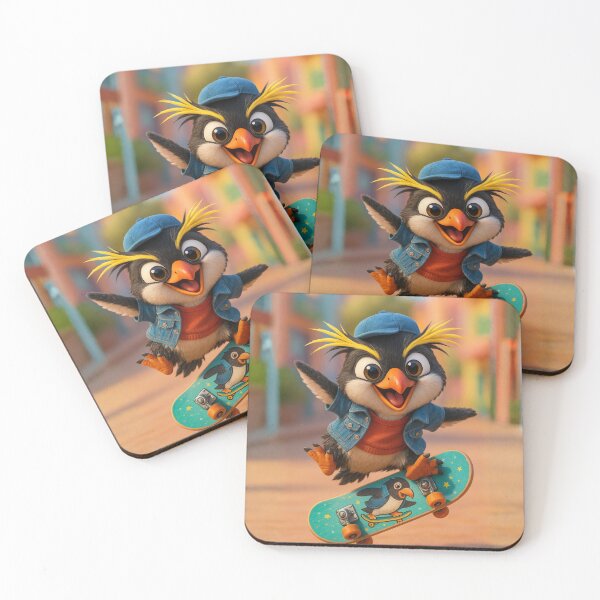 Item preview, Skater Crested Penguin designed and sold by Sillytoe.