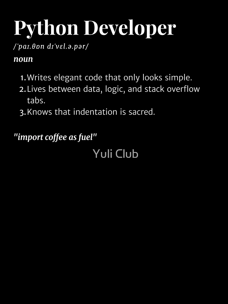 Thumbnail 7 of 7, Oversized T-Shirt, Python Developer Definition | Funny Coding Gift for Python Programmers designed and sold by Yuli Club.