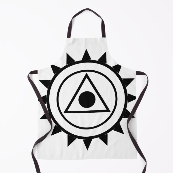 Item preview, Geometric Sun Symbol – Black Occult Line Art designed and sold by pitbuulando.