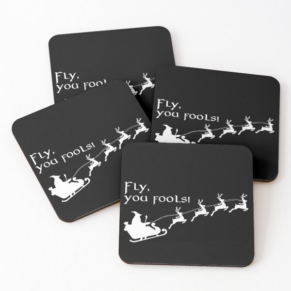 Item preview, Fly You Fools Wizard Santa Sleigh Reindeer Christmas designed and sold by MDEO.