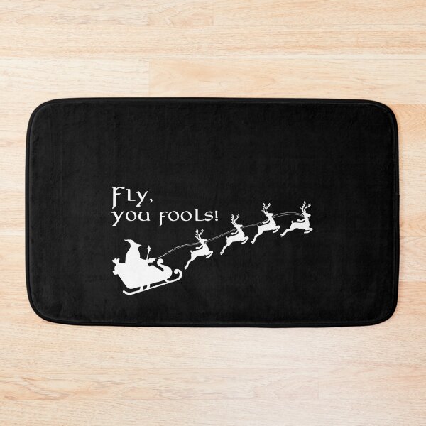 Item preview, Fly You Fools Wizard Santa Sleigh Reindeer Christmas designed and sold by MDEO.