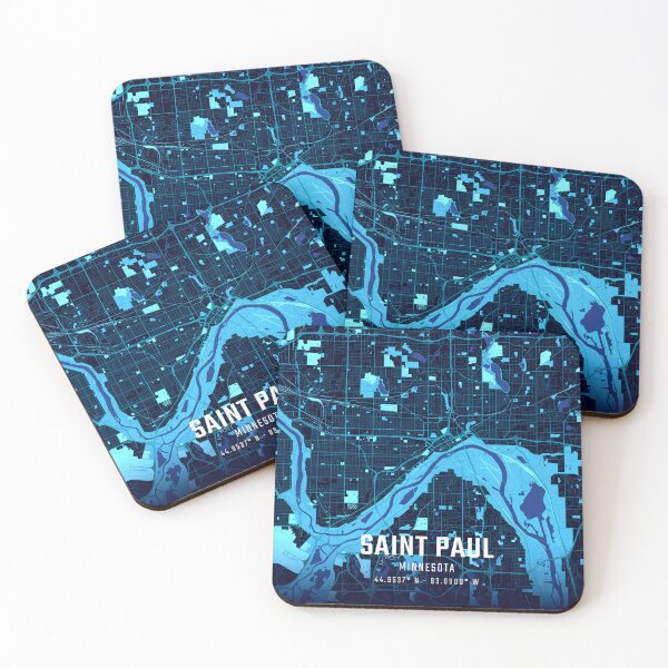Item preview, Saint Paul Midnight City Map designed and sold by HomeLivingCo.