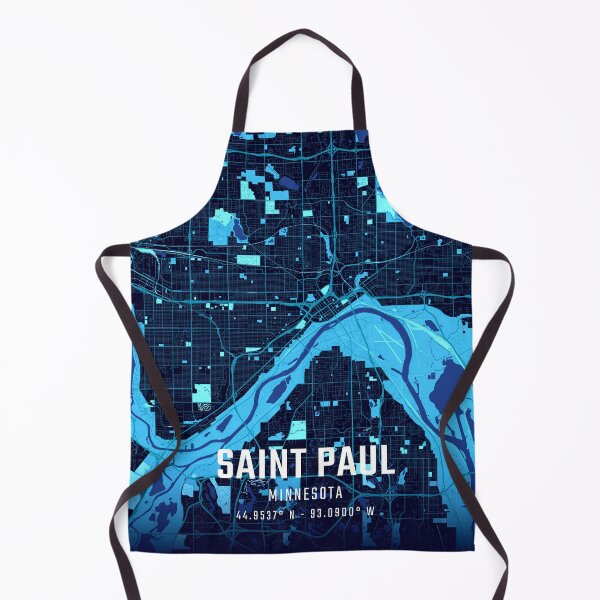 Artikelvorschau, Stadtplan von Saint Paul bei Mitternacht entworfen und verkauft von HomeLivingCo.