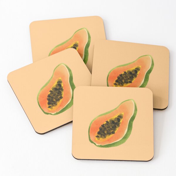Item preview, Tropical Papaya Illustration – Vibrant Exotic Fruit Art designed and sold by LOUBNEY.