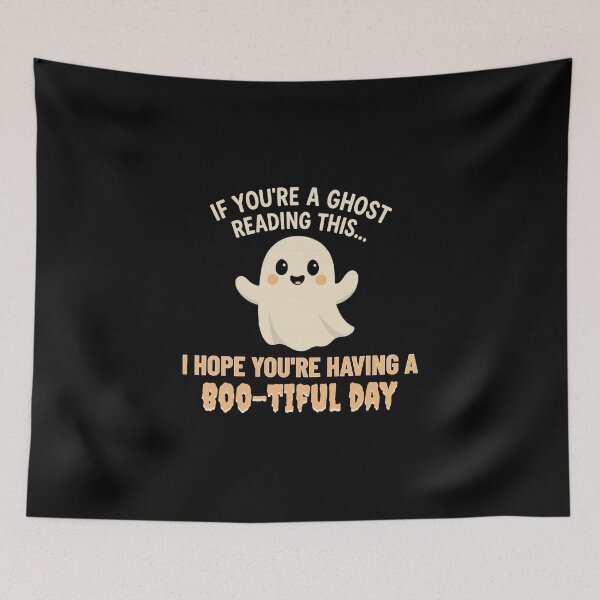 Item preview, Friendly Ghost Boo-tiful Day Message designed and sold by ifdogscouldclap....