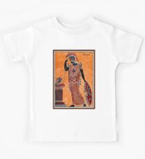 ATHENA : Vintage Greek Goddess of War Print Kids Tee