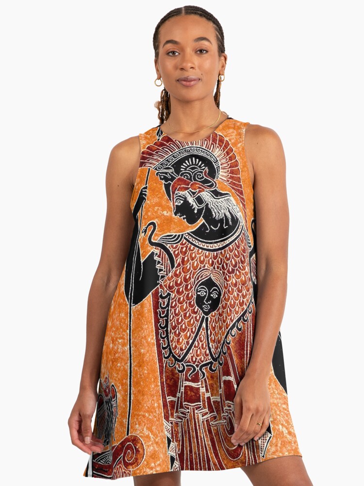 ATHENA : Vintage Greek Goddess of War Print" A-Line Dress for Sale by  posterbobs | Redbubble